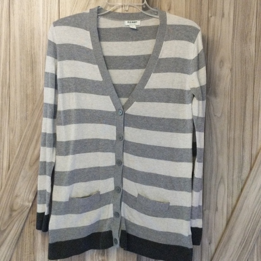 Old Navy Women's Striped Lightweight Cardigan Size Small